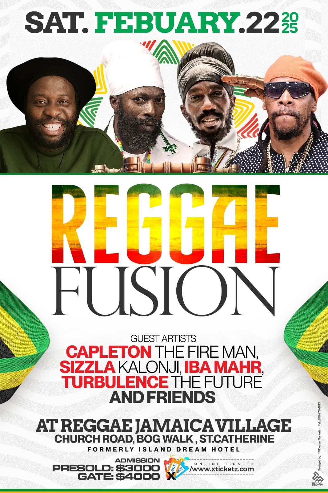 Reggae Fusion 2025 Official Event Flyer